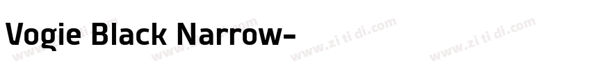 Vogie Black Narrow字体转换